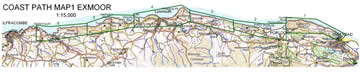 Coast Path Walking Map: Exmoor