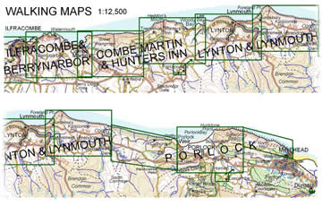 Walking Maps of Croyde & Georgeham and Mortehoe & Woolacombe: Areas Covered