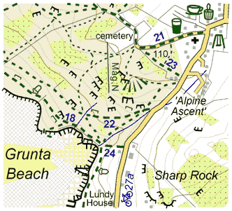 Mortehoe Walking Map Sample