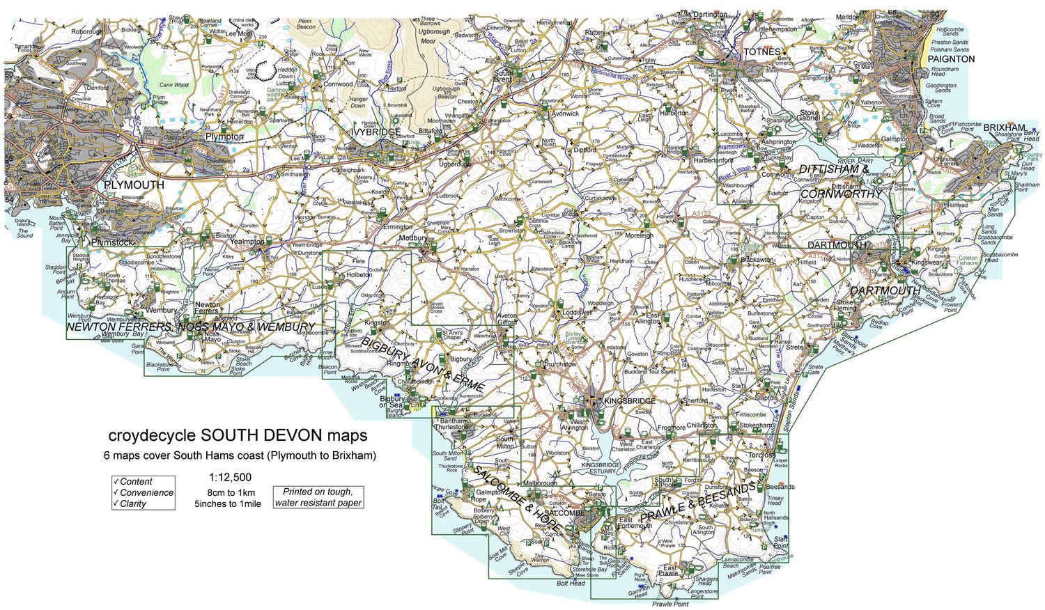 Croydecycle walking maps 1:12500