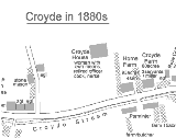 Map of Croyde in 1885
